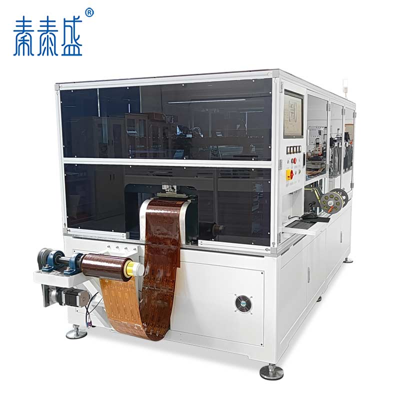 新能源汽車動力電池FPC軟板卷對卷補強片輔料全自動貼合機ATM-R250-1